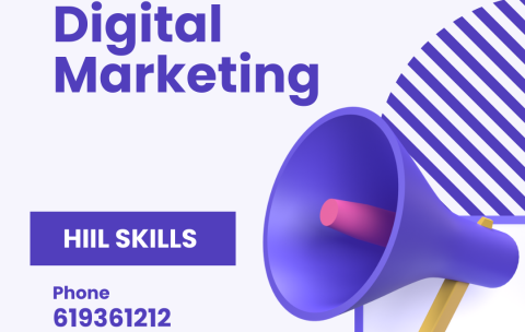 Purple Illustrative Digital Marketing Agency Instagram Post